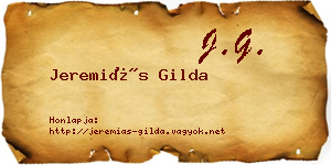 Jeremiás Gilda névjegykártya